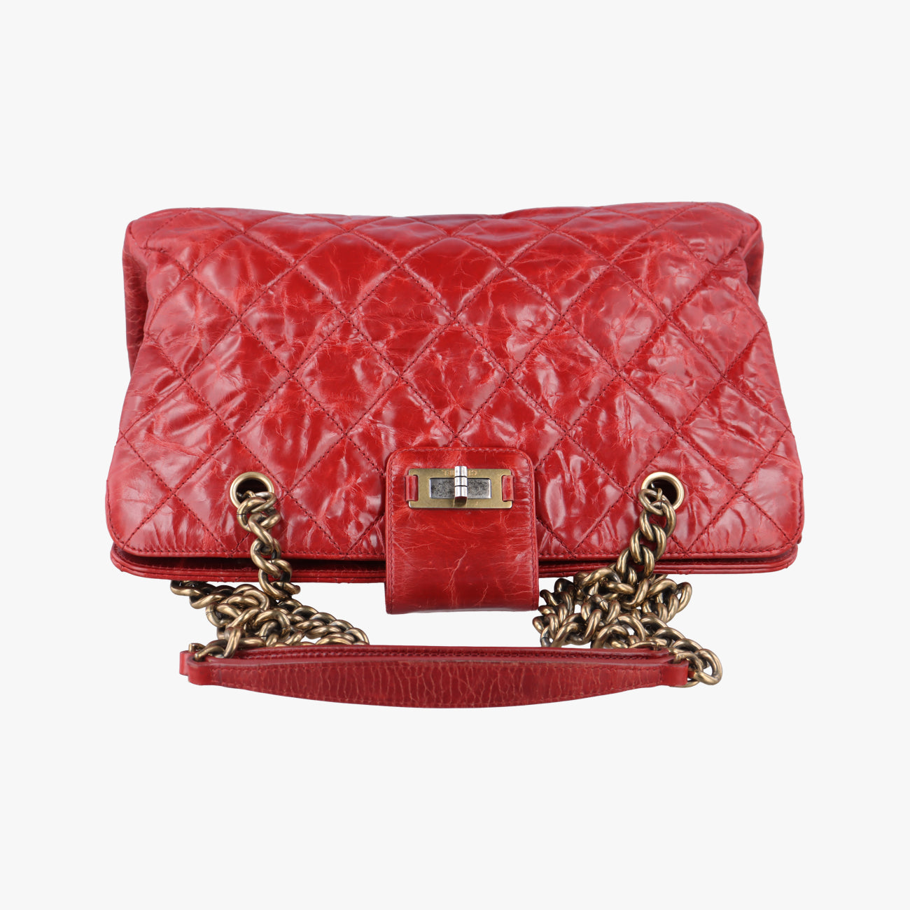 2.55 Matelasse Red Leather A66817 157215472.55 マトラッセ レッド レザー A66817 15721547