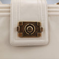 BOY CHANEL White Leather A66713 15331100ボーイシャネル ホワイト レザー A66713 15331100