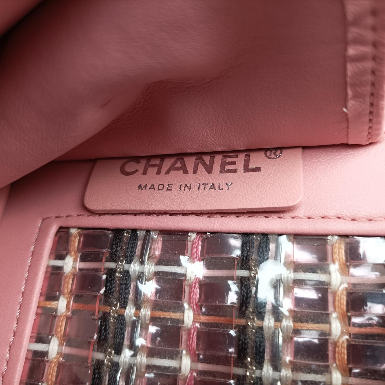 BOY CHANEL Pink×Multicolour Leather x Plastic A67085 24257697ボーイシャネル ピンク×マルチカラー レザー×プラスチック A67085 24257697