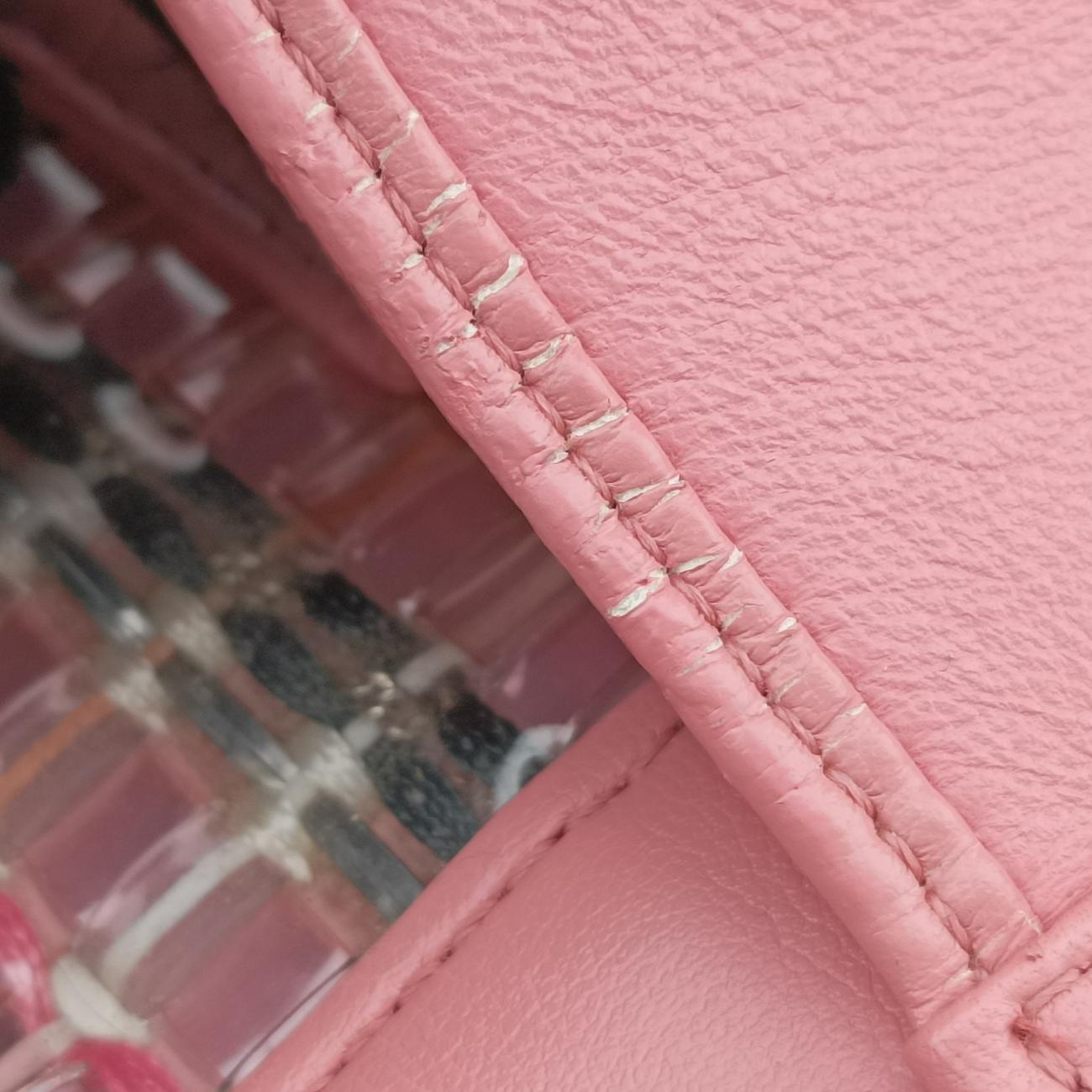 BOY CHANEL Pink×Multicolour Leather x Plastic A67085 24257697ボーイシャネル ピンク×マルチカラー レザー×プラスチック A67085 24257697