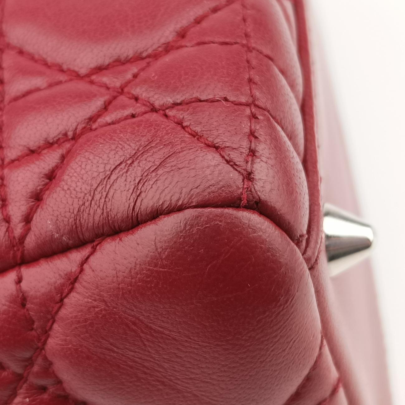 Lady Dior Red lambskin 96-MA-0059レディディオール レッド ラムスキン 96-MA-0059