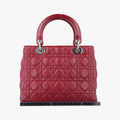 Lady Dior Red lambskin 96-MA-0059レディディオール レッド ラムスキン 96-MA-0059