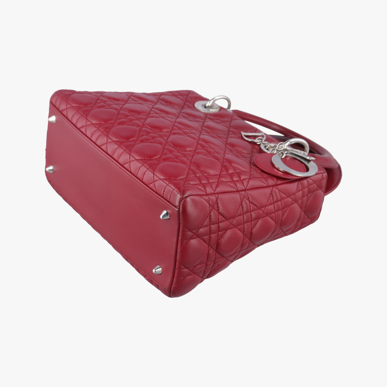 Lady Dior Red lambskin 96-MA-0059レディディオール レッド ラムスキン 96-MA-0059
