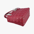 Lady Dior Red lambskin 96-MA-0059レディディオール レッド ラムスキン 96-MA-0059