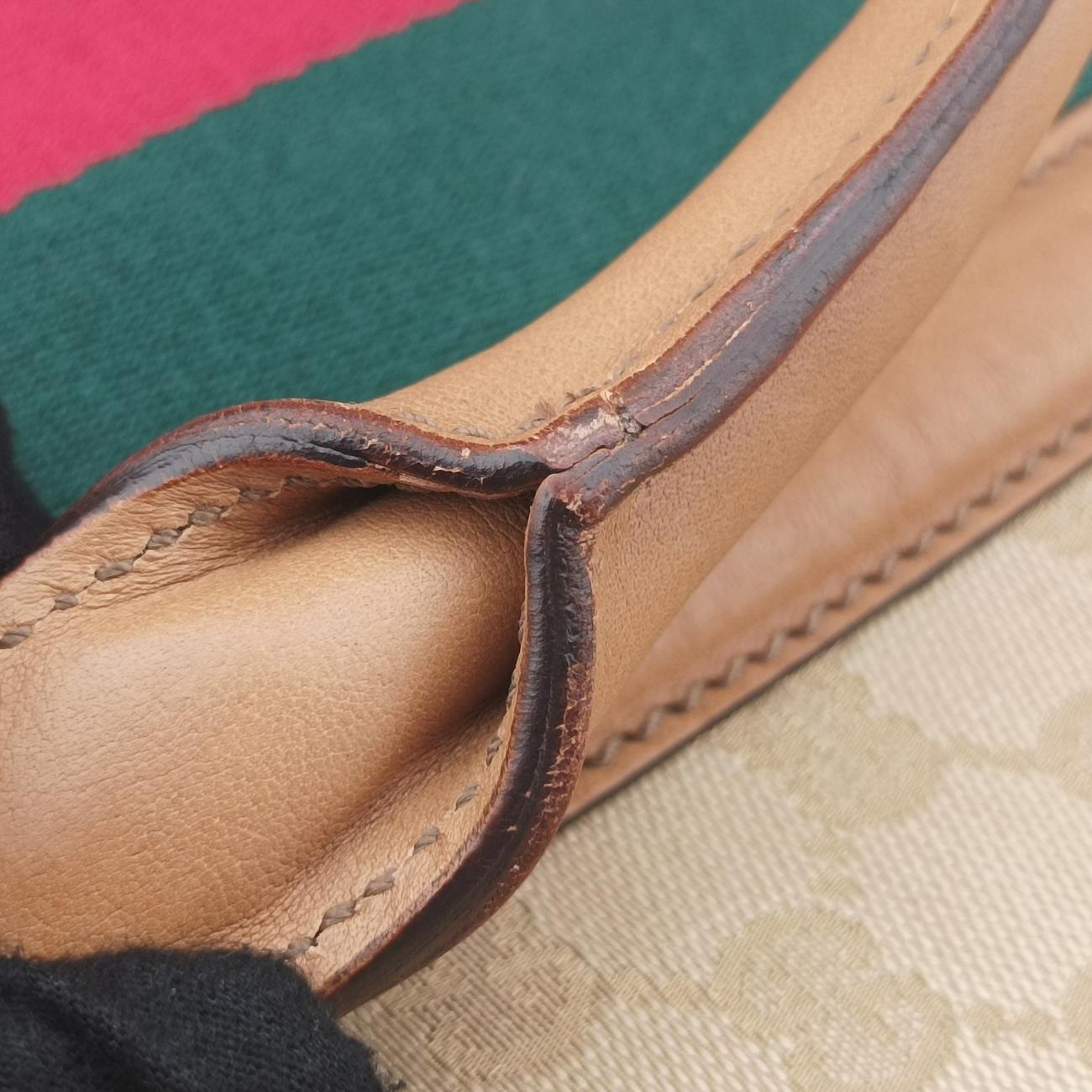 GG Supreme Beige x Red x Green PVC coated canvas 312050 A013521873GGスプリーム ベージュ×レッド×グリーン PVCコーティングキャンバス 312050 A013521873