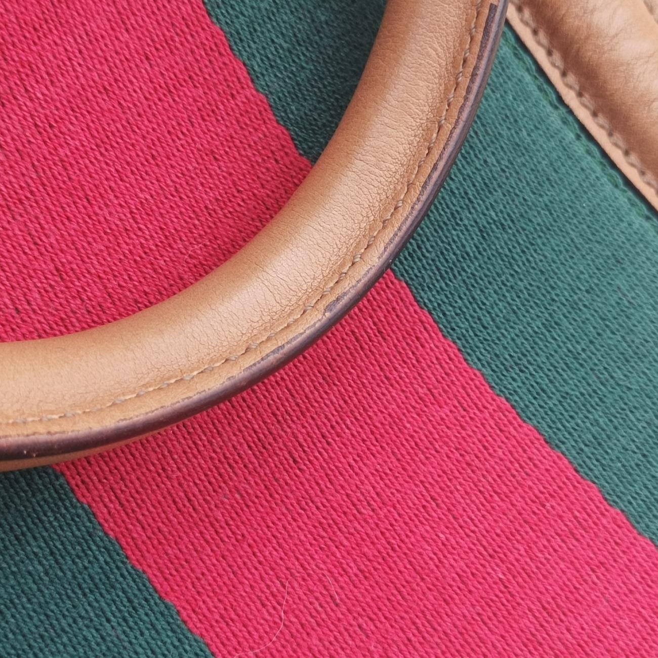 GG Supreme Beige x Red x Green PVC coated canvas 312050 A013521873GGスプリーム ベージュ×レッド×グリーン PVCコーティングキャンバス 312050 A013521873