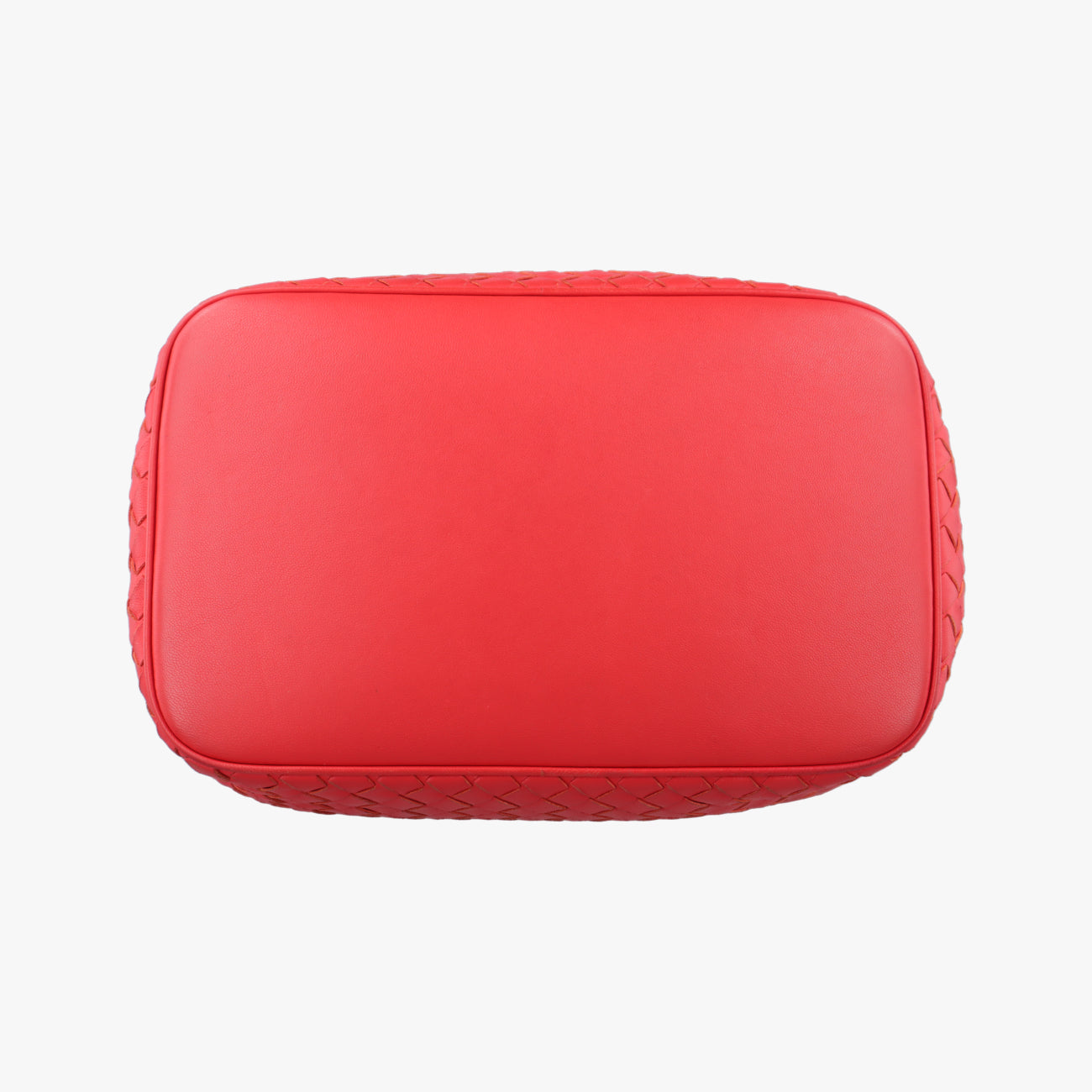 Intrecciato Drawstring Bucket Red lambskin B05592107Gイントレチャート ドローストリング バケット レッド ラムスキン B05592107G