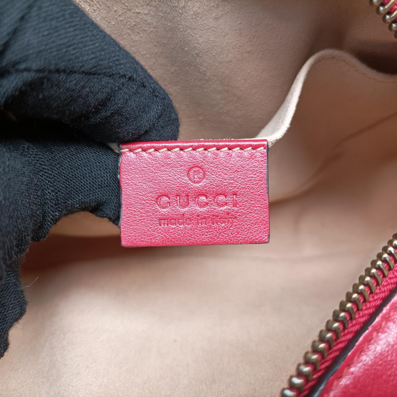 GG Marmont Red Leather 448065 E026050471GGマーモント レッド レザー 448065 E026050471