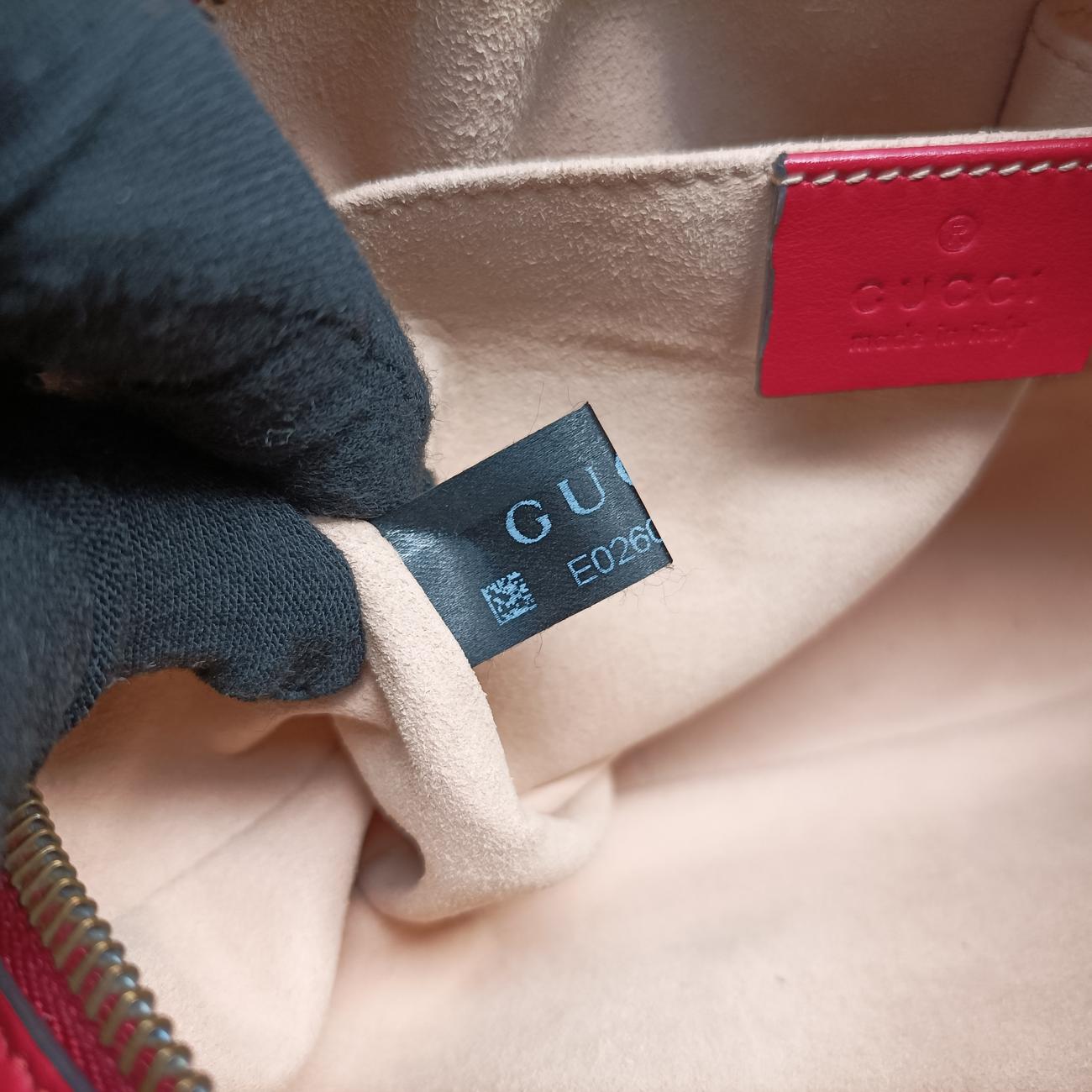 GG Marmont Red Leather 448065 E026050471GGマーモント レッド レザー 448065 E026050471