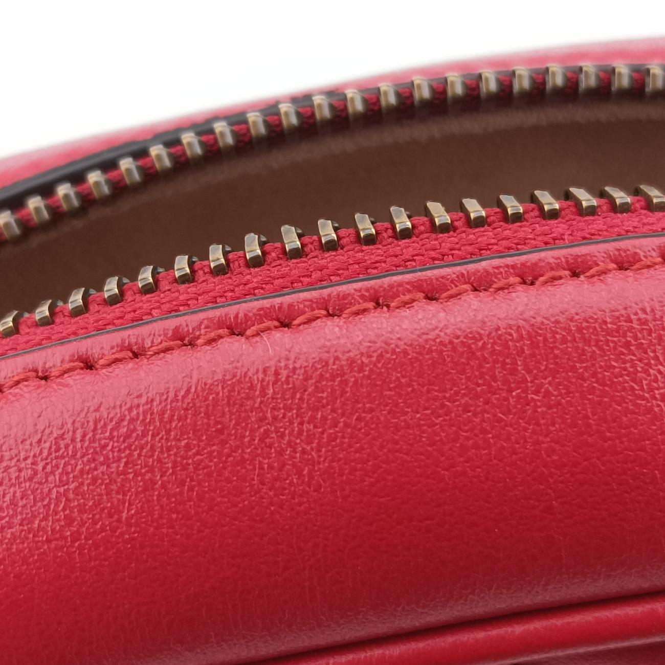 GG Marmont Red Leather 448065 E026050471GGマーモント レッド レザー 448065 E026050471