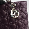 Lady Dior Purple lambskin 01-MA-0130レディディオール パープル ラムスキン 01-MA-0130