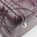Lady Dior Purple lambskin 01-MA-0130レディディオール パープル ラムスキン 01-MA-0130