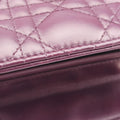 Lady Dior Purple lambskin 01-MA-0130レディディオール パープル ラムスキン 01-MA-0130