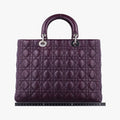 Lady Dior Purple lambskin 01-MA-0130レディディオール パープル ラムスキン 01-MA-0130