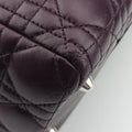 Lady Dior Purple lambskin 01-MA-0130レディディオール パープル ラムスキン 01-MA-0130
