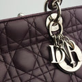 Lady Dior Purple lambskin 01-MA-0130レディディオール パープル ラムスキン 01-MA-0130