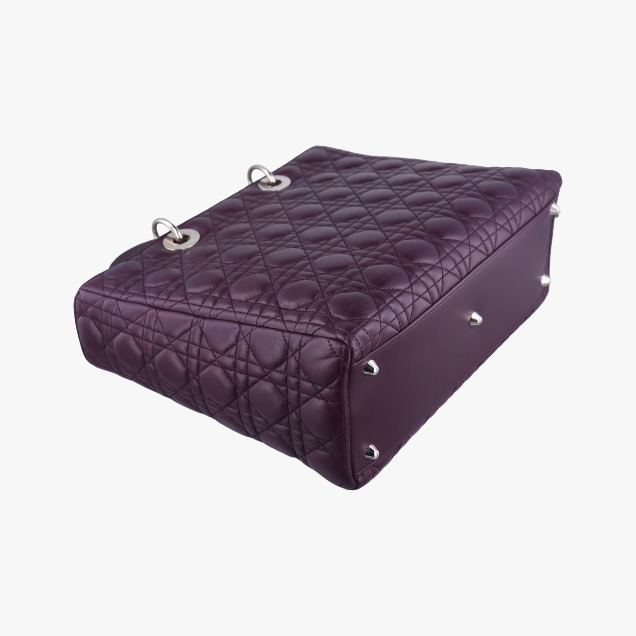 Lady Dior Purple lambskin 01-MA-0130レディディオール パープル ラムスキン 01-MA-0130