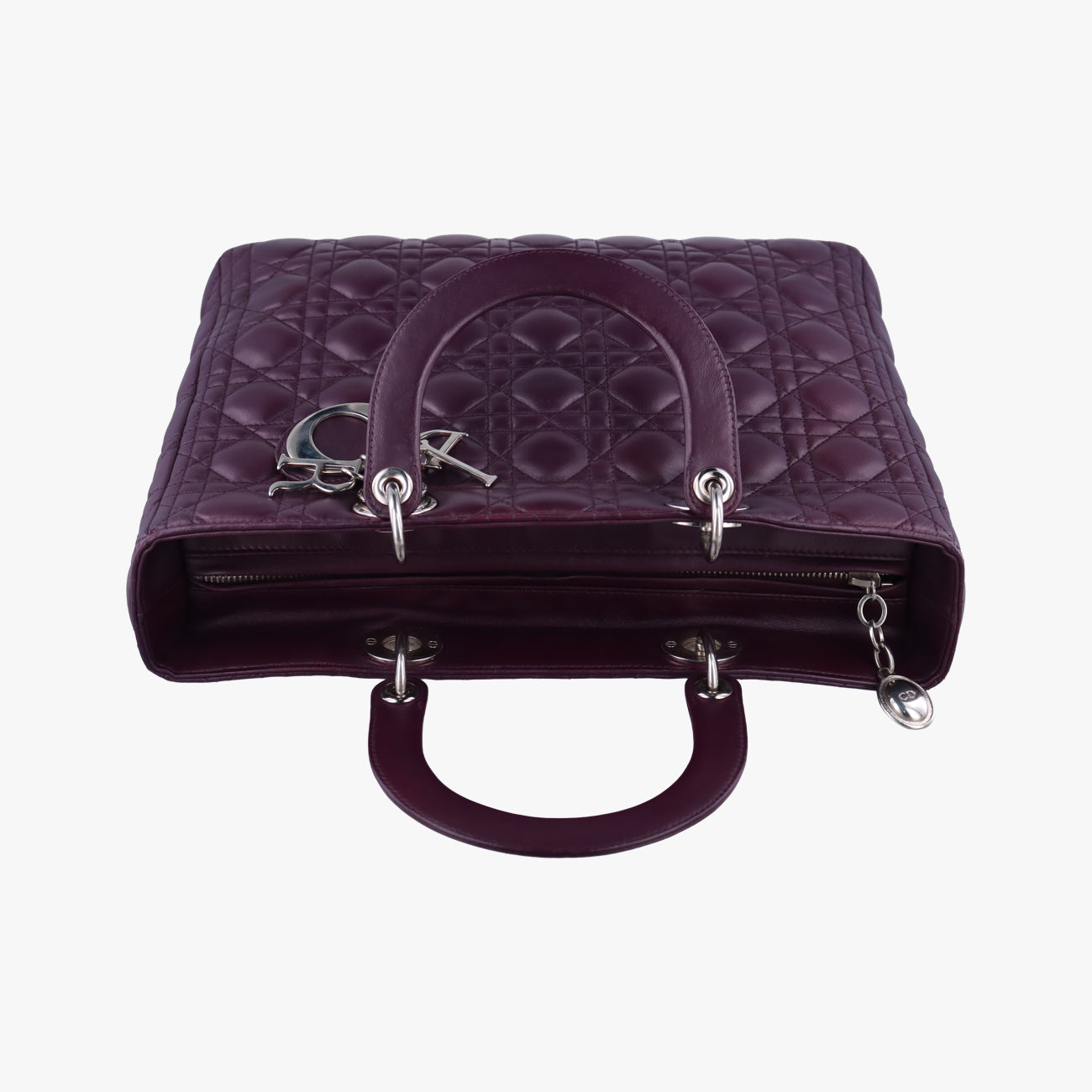 Lady Dior Purple lambskin 01-MA-0130レディディオール パープル ラムスキン 01-MA-0130