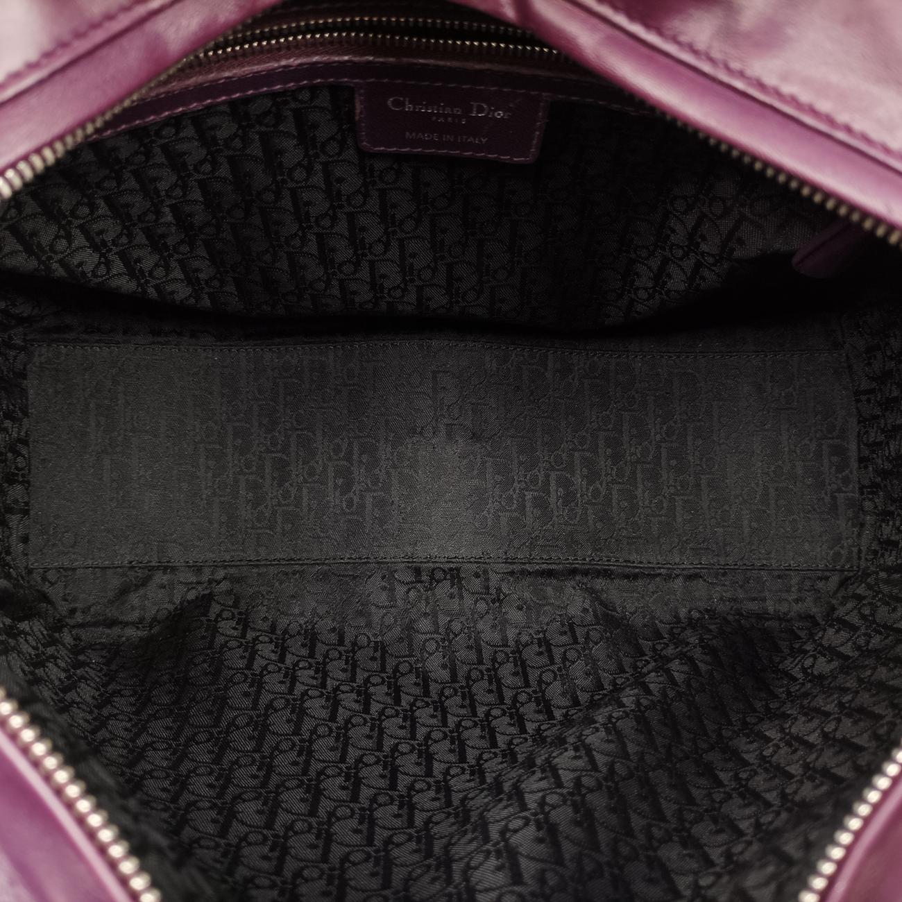 Lady Dior Purple lambskin 01-MA-0130レディディオール パープル ラムスキン 01-MA-0130