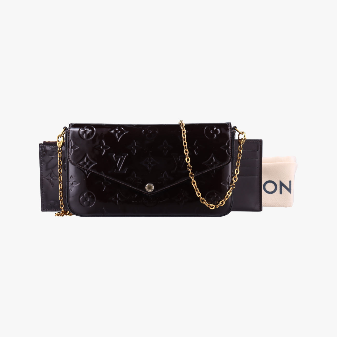 Pochette Félice Amarante Vernis M61267 TJ2136ポシェットフェリシー アマラント ヴェルニ M61267 TJ2136