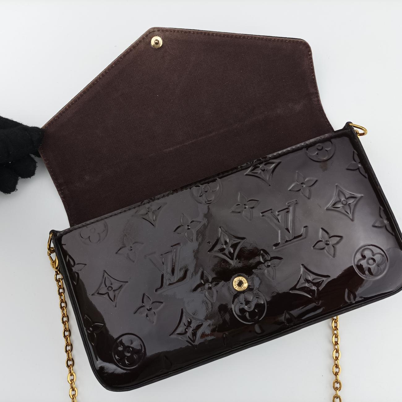 Pochette Félice Amarante Vernis M61267 TJ2136ポシェットフェリシー アマラント ヴェルニ M61267 TJ2136