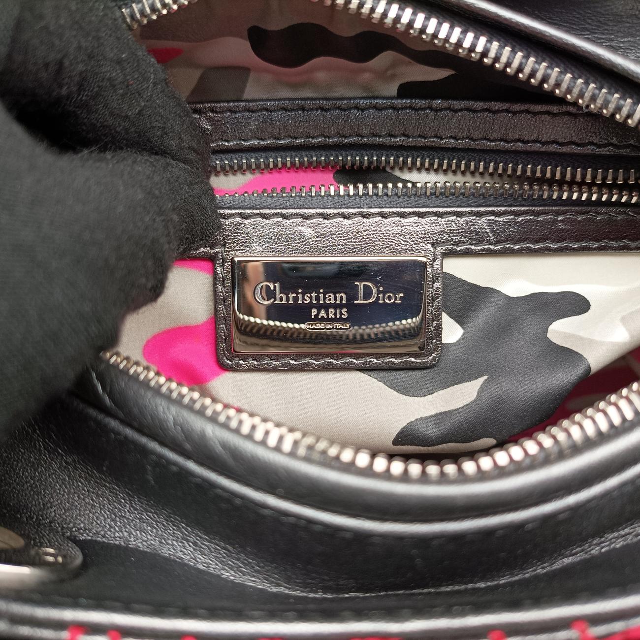 Lady Dior Silver x Golden x Pink lambskin 15-BO-1121レディディオール シルバー×ゴールド×ピンク ラムスキン 15-BO-1121