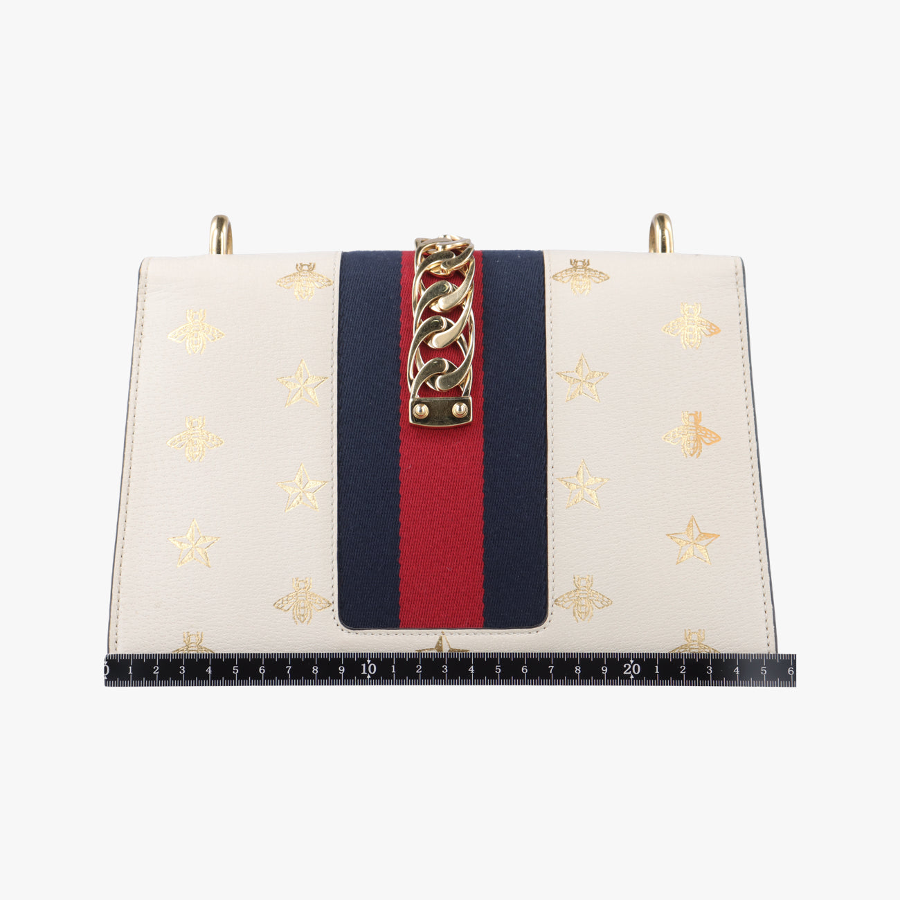 Sylvie Ivory x Navy x Red Leather 524405 A029046958シルヴィ アイボリー×ネイビー×レッド レザー 524405 A029046958