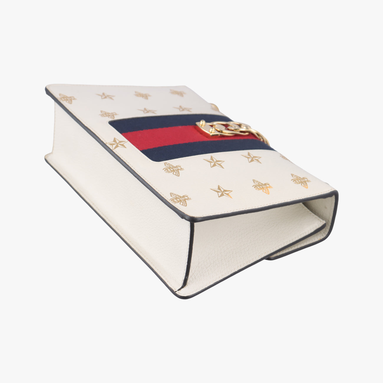 Sylvie Ivory x Navy x Red Leather 524405 A029046958シルヴィ アイボリー×ネイビー×レッド レザー 524405 A029046958