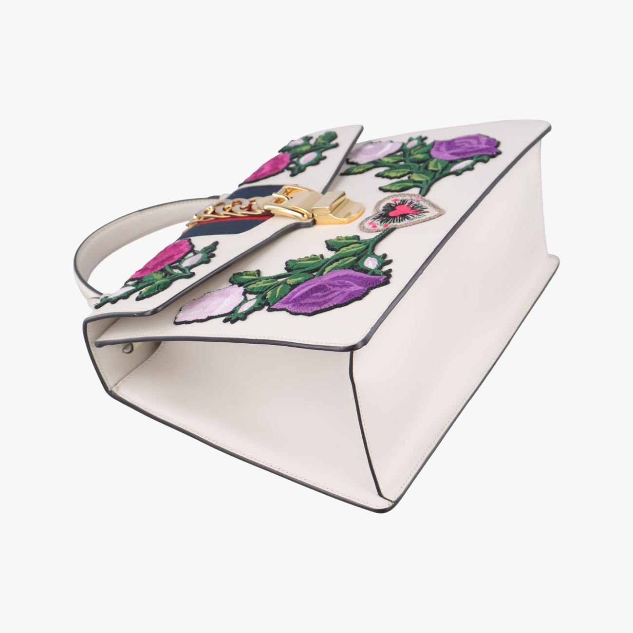 Sylvie White×multicolor Leather 431665 C023269056シルヴィ ホワイト×マルチカラー レザー 431665 C023269056