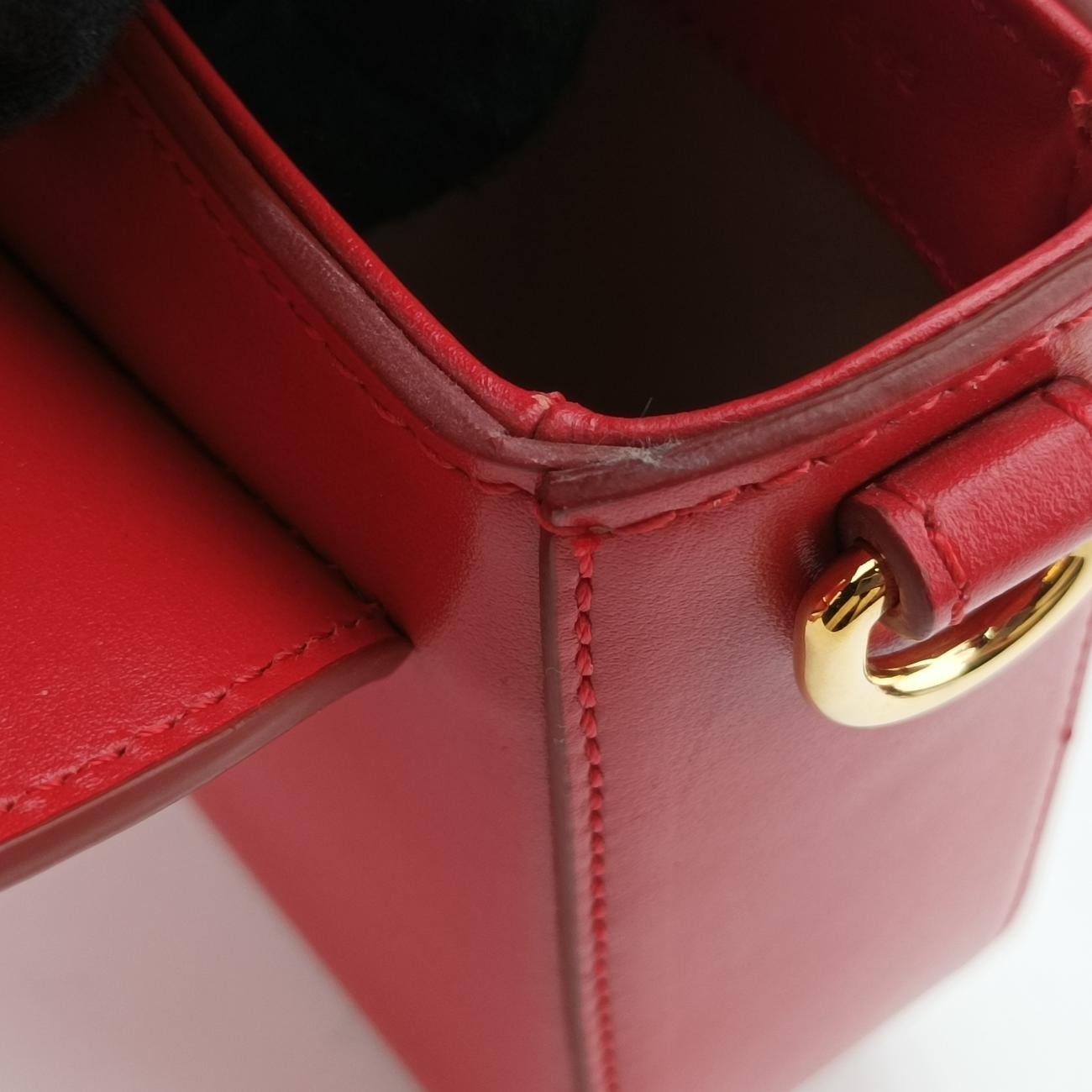 Chloe C Red Leather × Suede 01 20 75 65クロエC レッド レザー × スエード 01 20 75 65