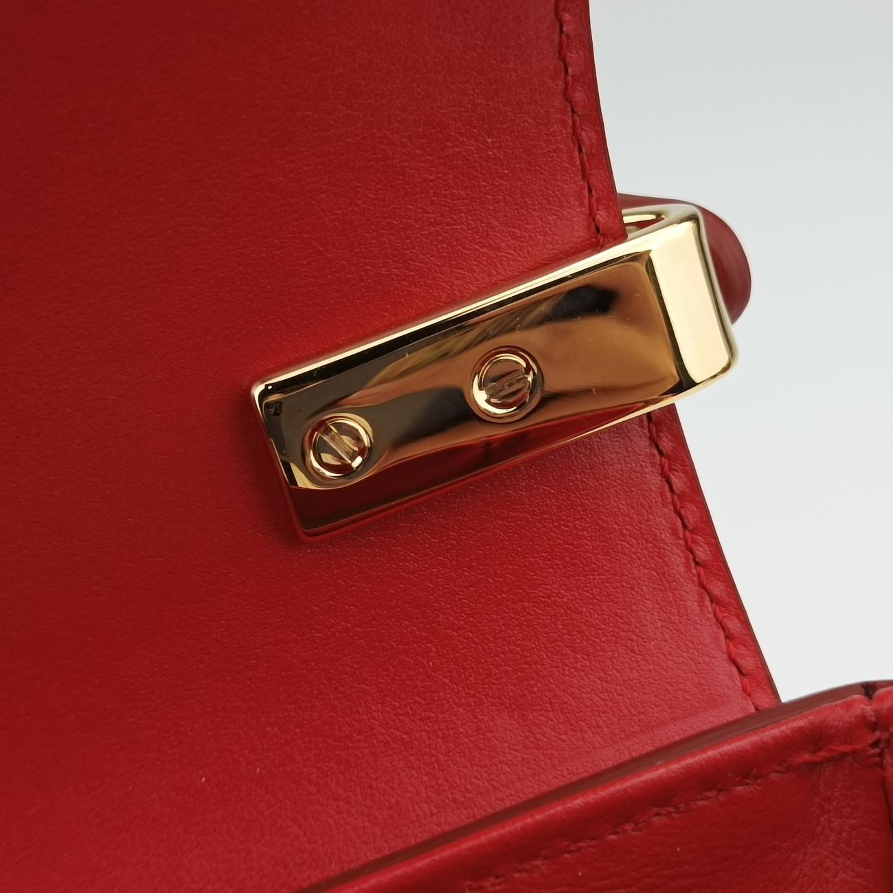 Chloe C Red Leather × Suede 01 20 75 65クロエC レッド レザー × スエード 01 20 75 65