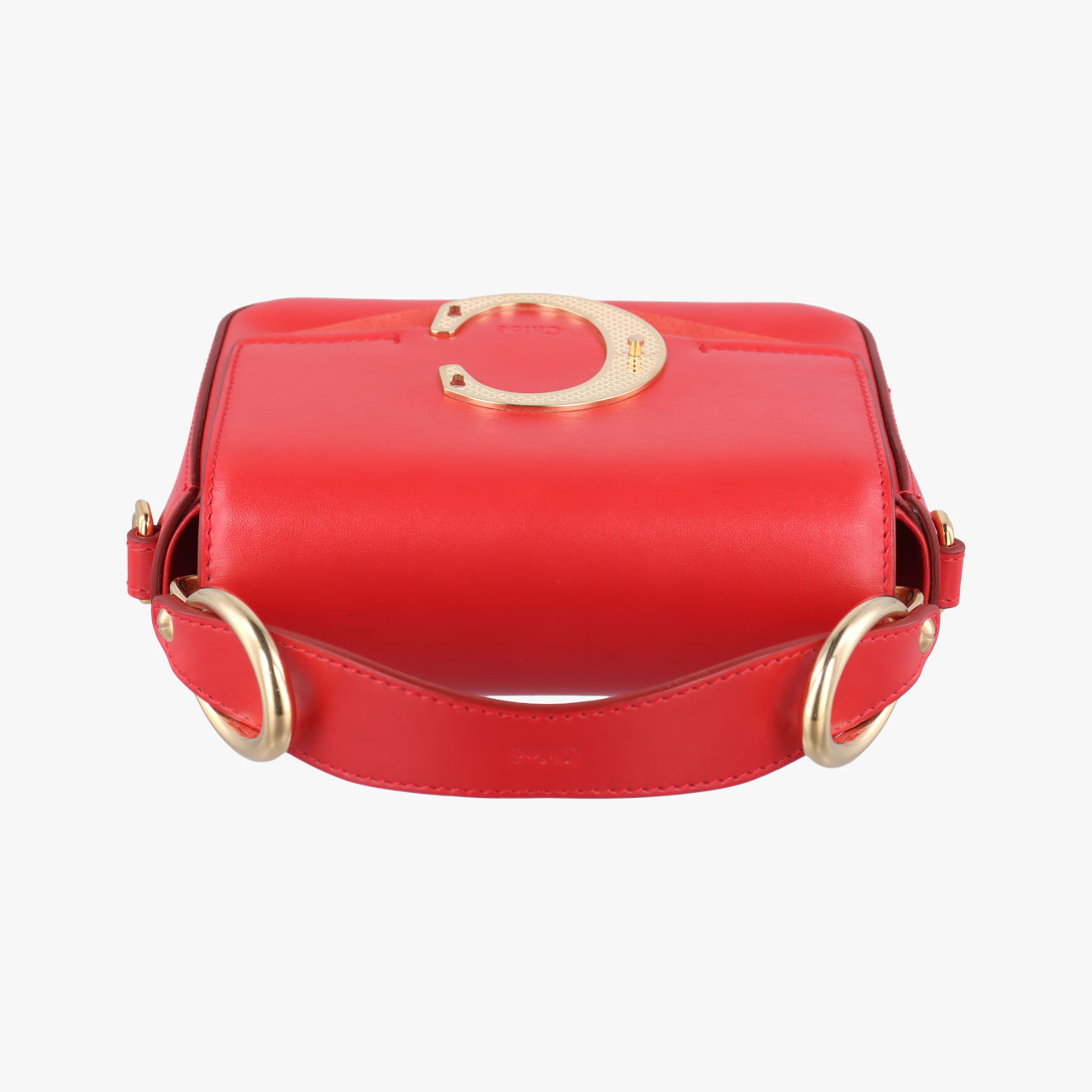 Chloe C Red Leather × Suede 01 20 75 65クロエC レッド レザー × スエード 01 20 75 65