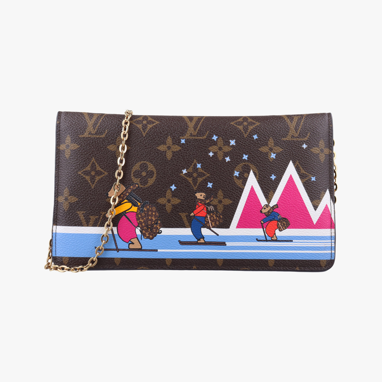 Pochette Weekend brown×multicolor Monogram Canvas M63857 UB4148ポシェット ウィケンド モノグラム/ブラウン系×マルチカラー モノグラムキャンバス M63857 UB4148