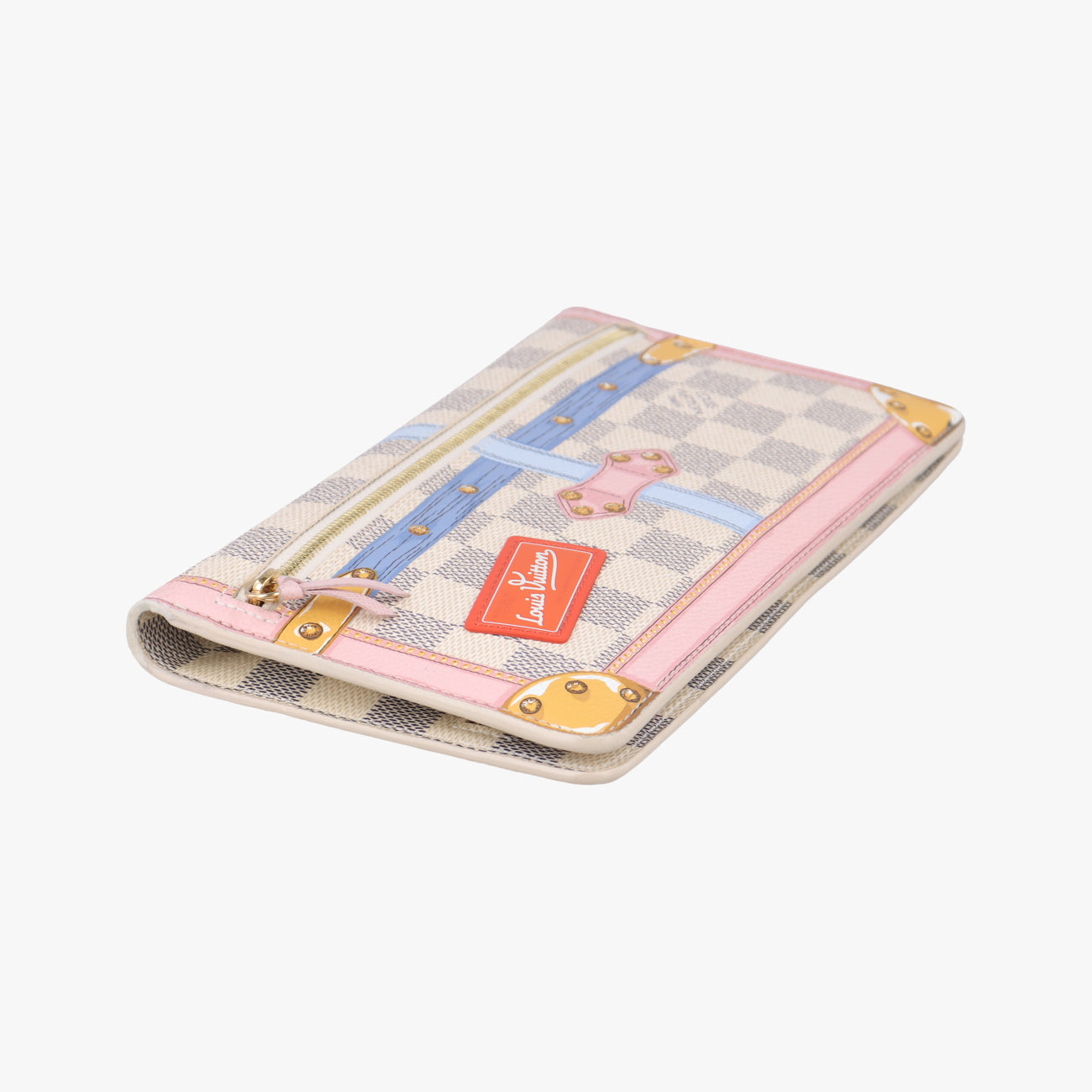 Summer Trunks Pochette Weekend Azur×multicolor Damier Canvas N60108 UB1108サマートランク ポシェット ウィークエンド アズール×マルチカラー ダミエキャンバ N60108 UB1108