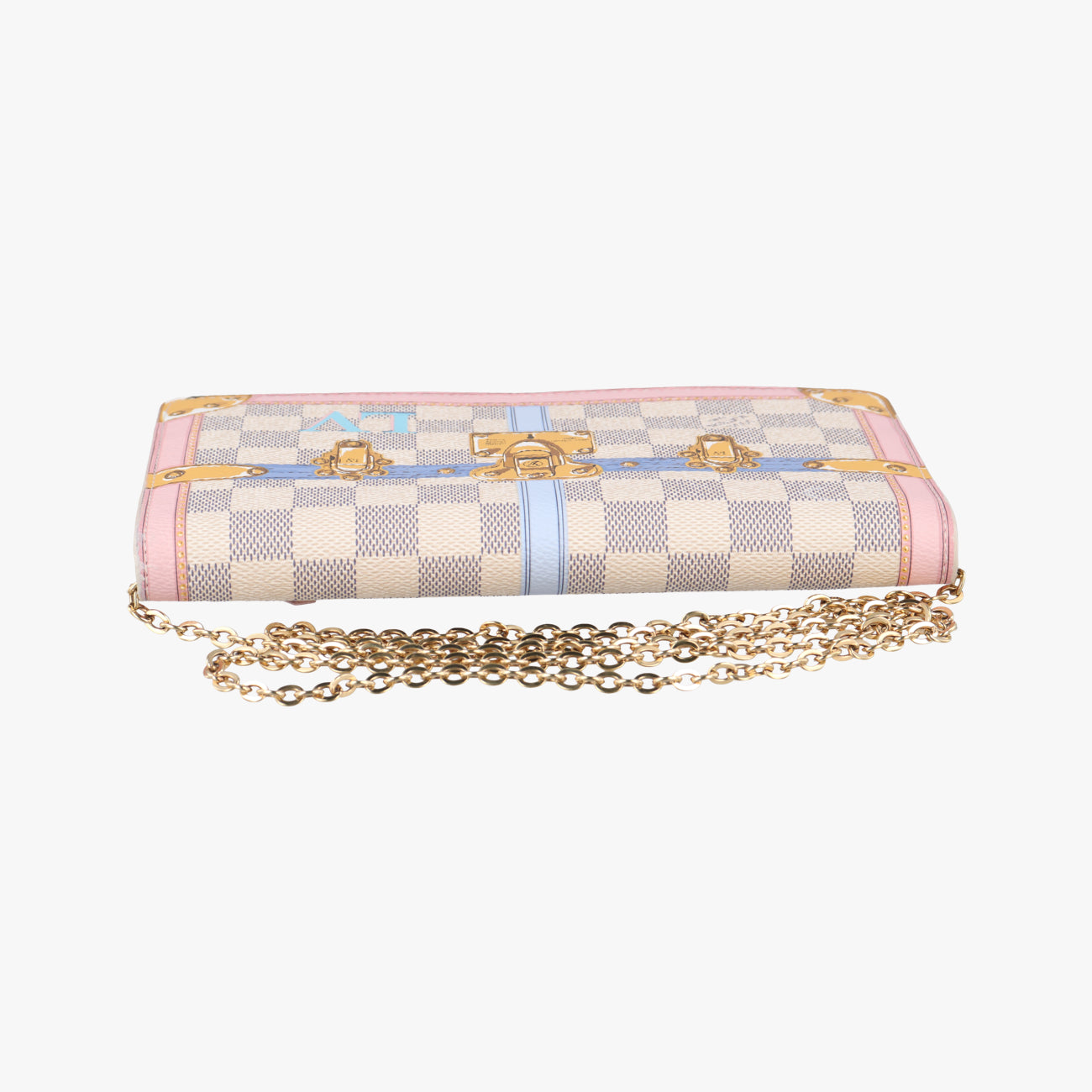 Summer Trunks Pochette Weekend Azur×multicolor Damier Canvas N60108 UB1108サマートランク ポシェット ウィークエンド アズール×マルチカラー ダミエキャンバ N60108 UB1108