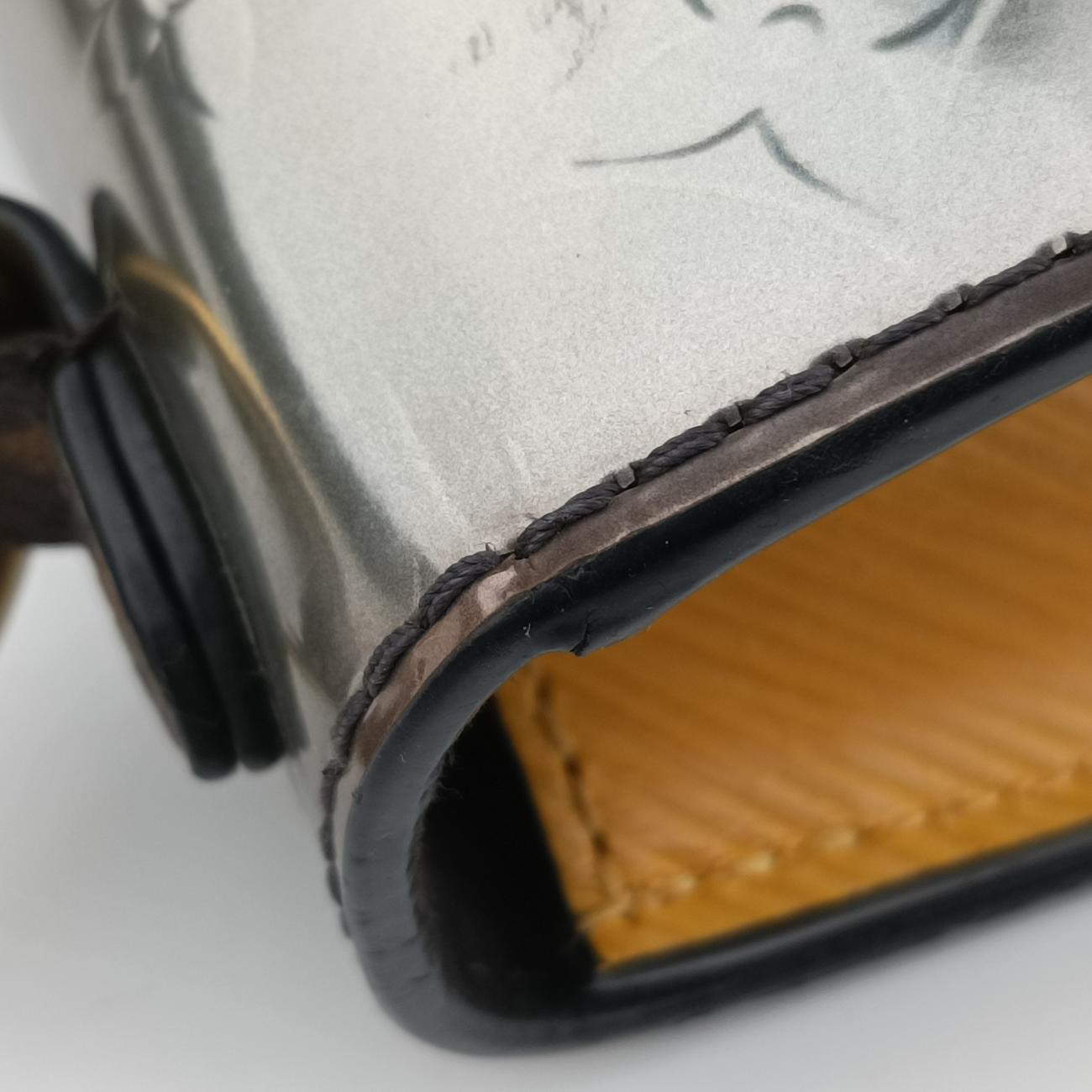 Spring Street PM Silver x Brown x Yellow Vernis x Monogram x Epi M90376 NZ5128スプリングストリートPM シルバー×ブラウン×イエロー ヴェルニ×モノグラム×エピ M90376 NZ5128