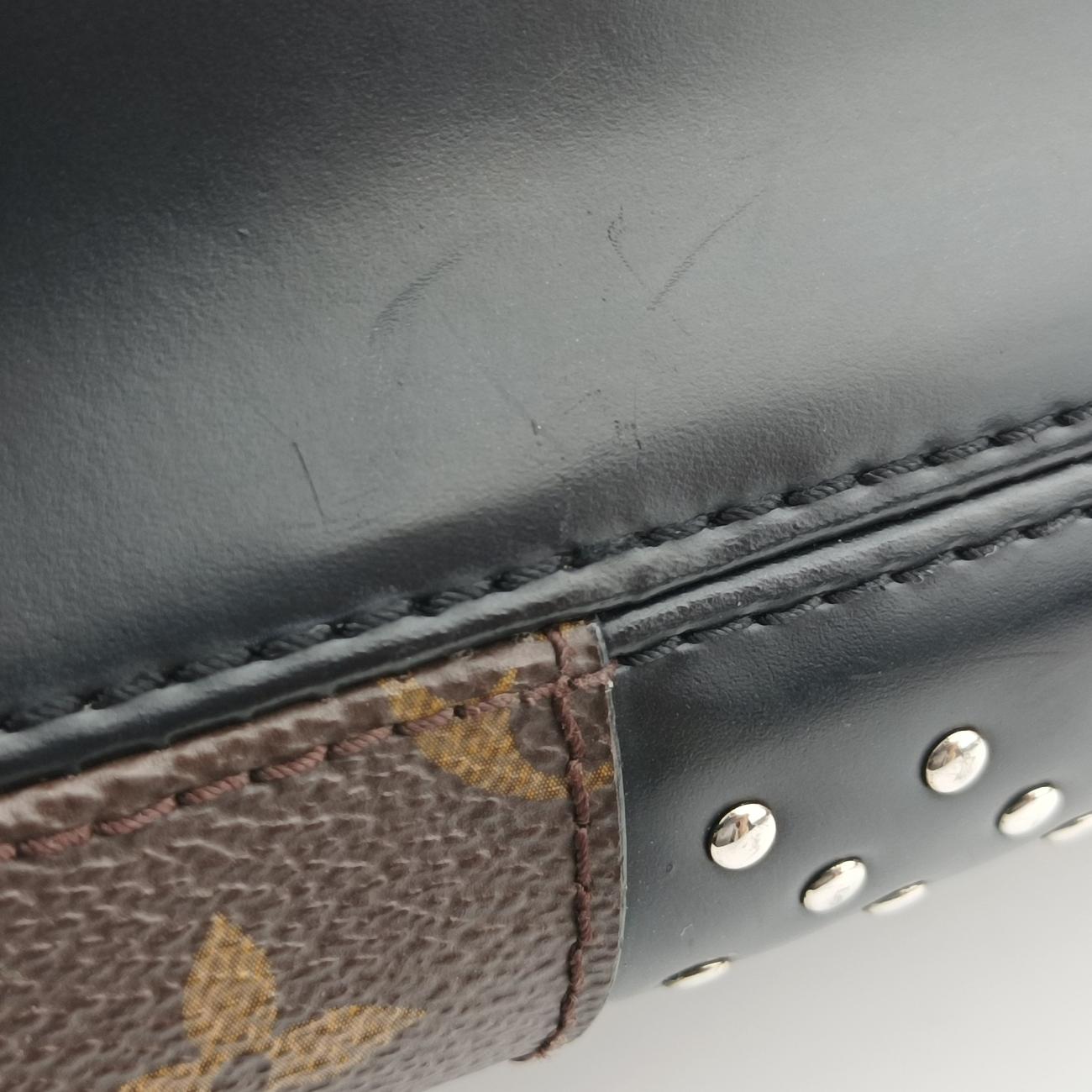 Monogram Studded Twist MM brown×Black×multicolor Monogram Canvas FL2136モノグラム スタッズ ツイスト MM モノグラム/ブラウン系×ブラック×マルチカラー モノグラムキャンバス FL2136