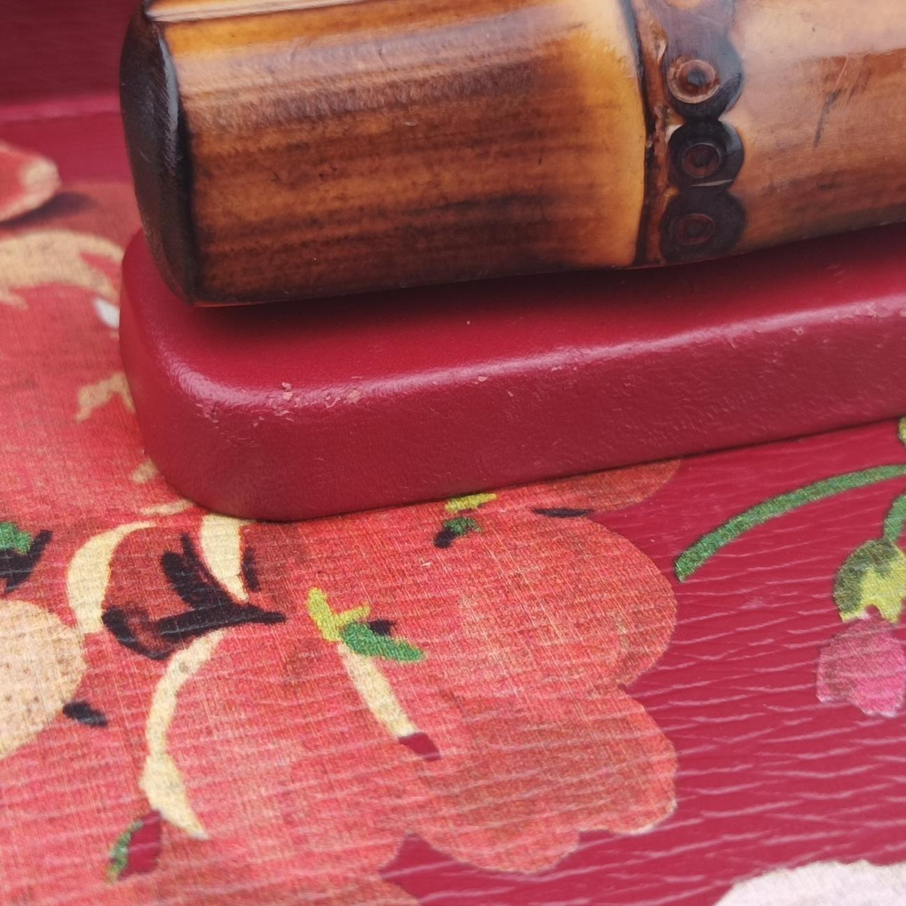 Bamboo Red×multicolor Leather 409398 B019491568バンブー レッド×マルチカラー レザー 409398 B019491568