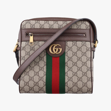 Ophidia Brown×green×red PVC coated canvas 547926 A038071925オフィディア ブラウン×グリーン×レッド PVCコーティングキャンバス 547926 A038071925