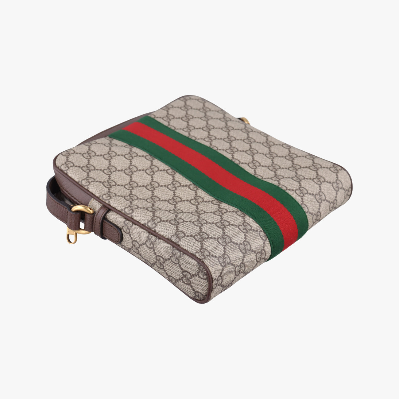 Ophidia Brown×green×red PVC coated canvas 547926 A038071925オフィディア ブラウン×グリーン×レッド PVCコーティングキャンバス 547926 A038071925