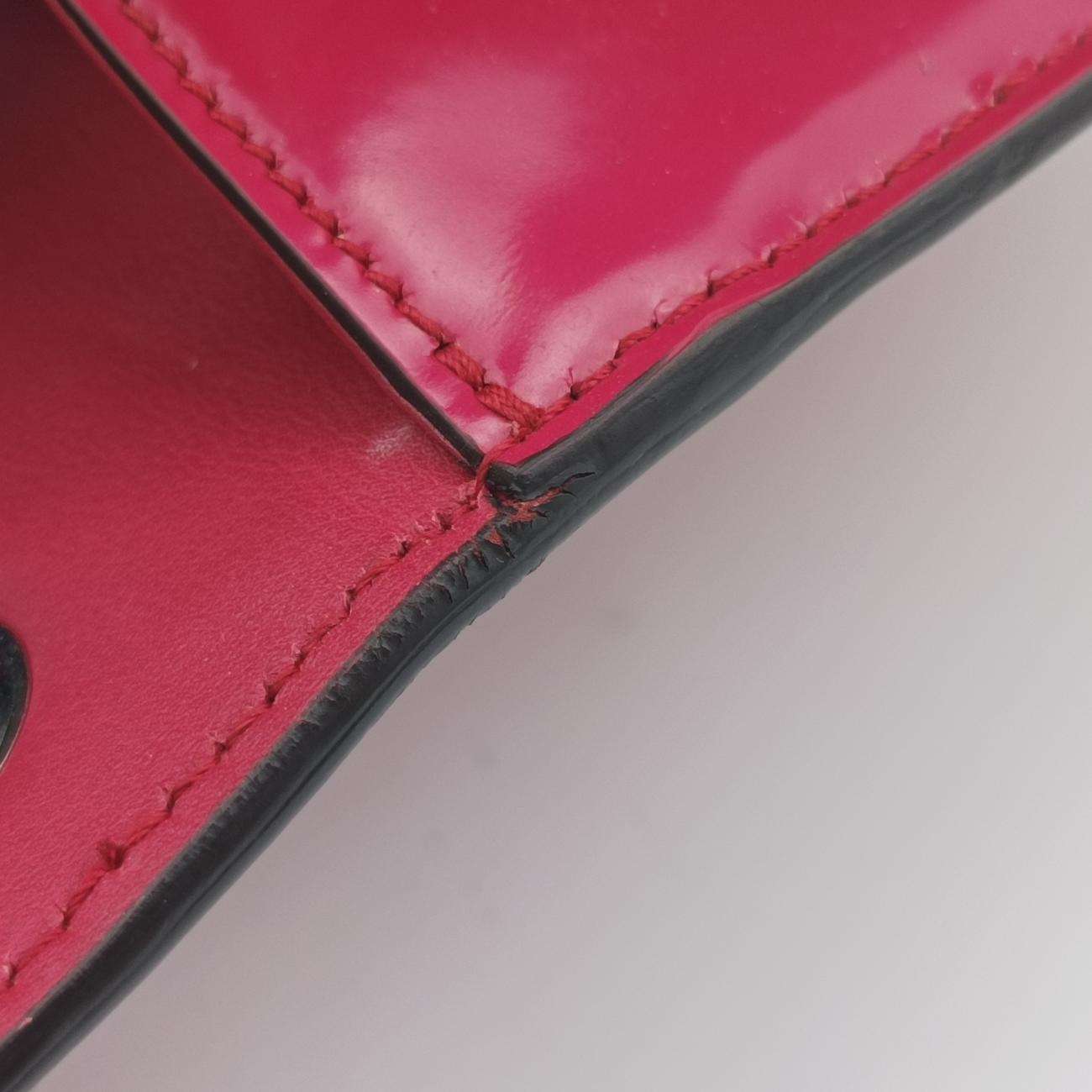 Interlocking G Pink Patent 387606 G018583152インターロッキングG ピンク パテント 387606 G018583152