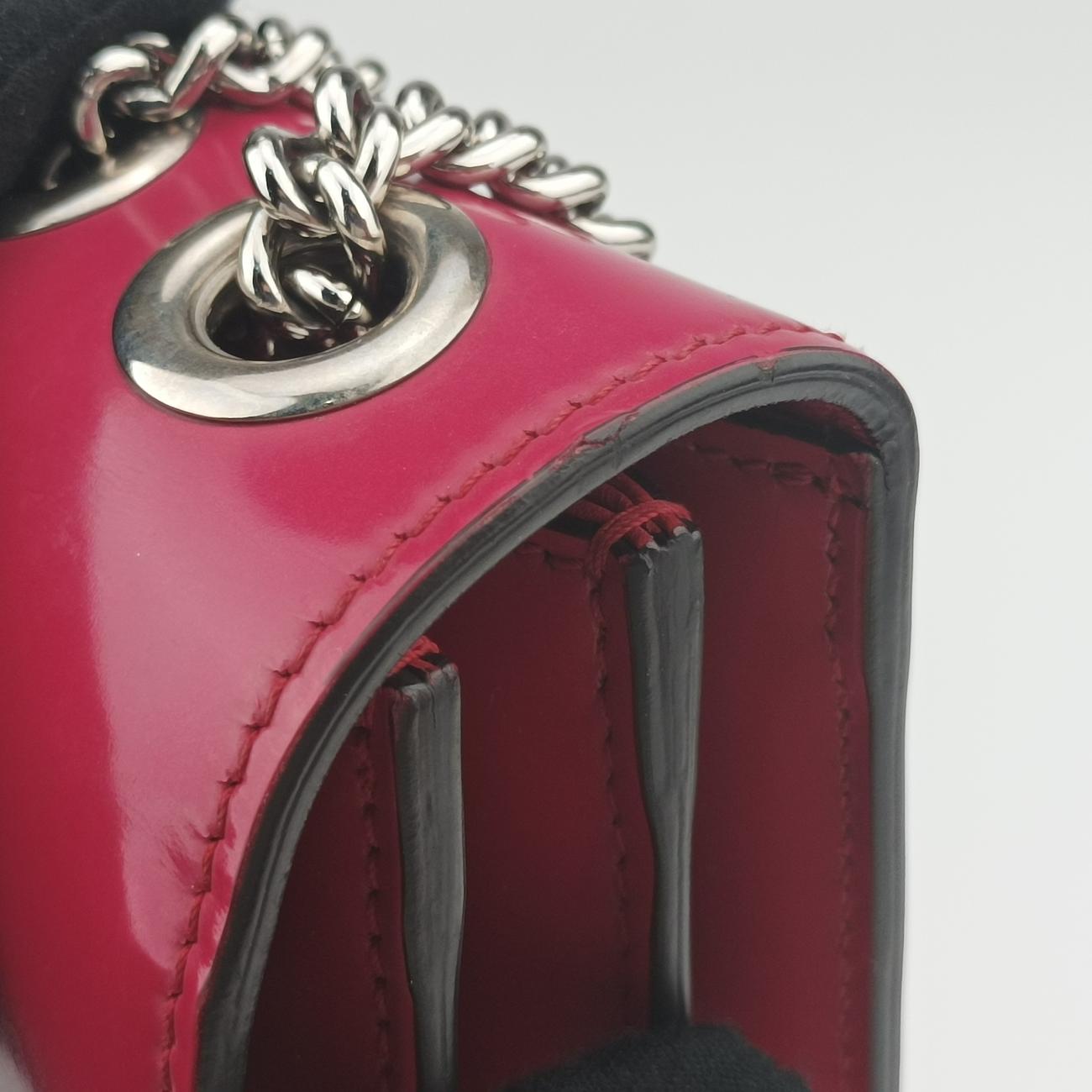 Interlocking G Pink Patent 387606 G018583152インターロッキングG ピンク パテント 387606 G018583152