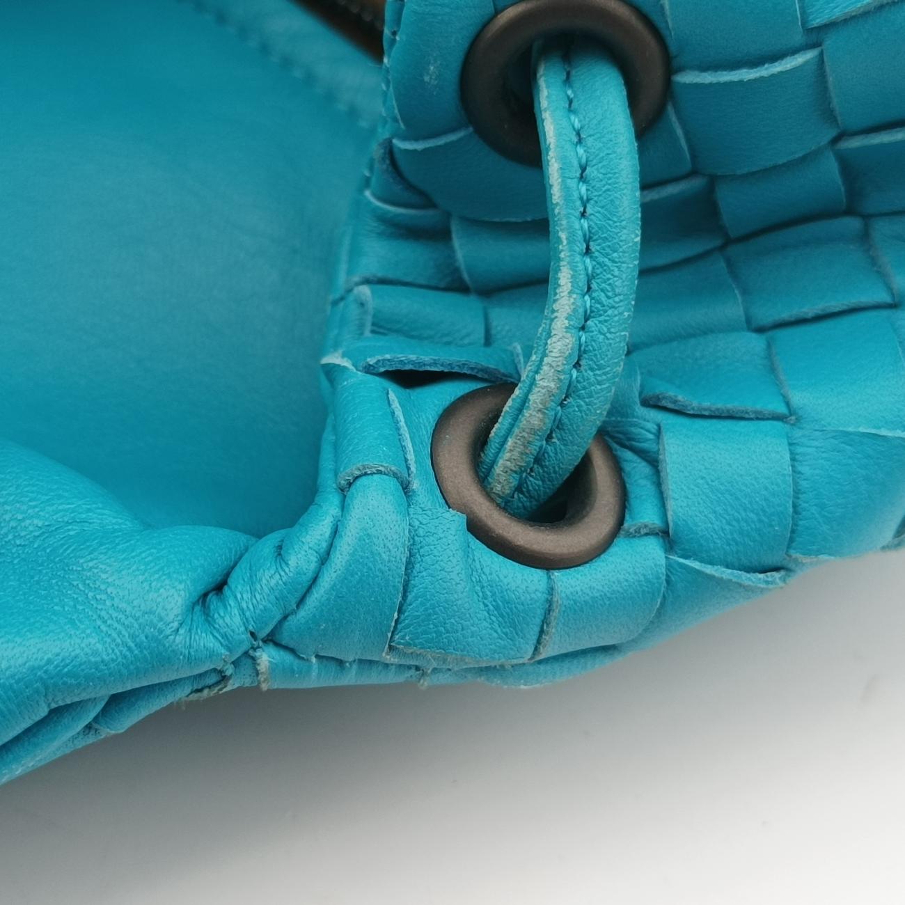 Intrecciato Blue lambskin B00496540Yイントレチャート ブルー ラムスキン B00496540Y