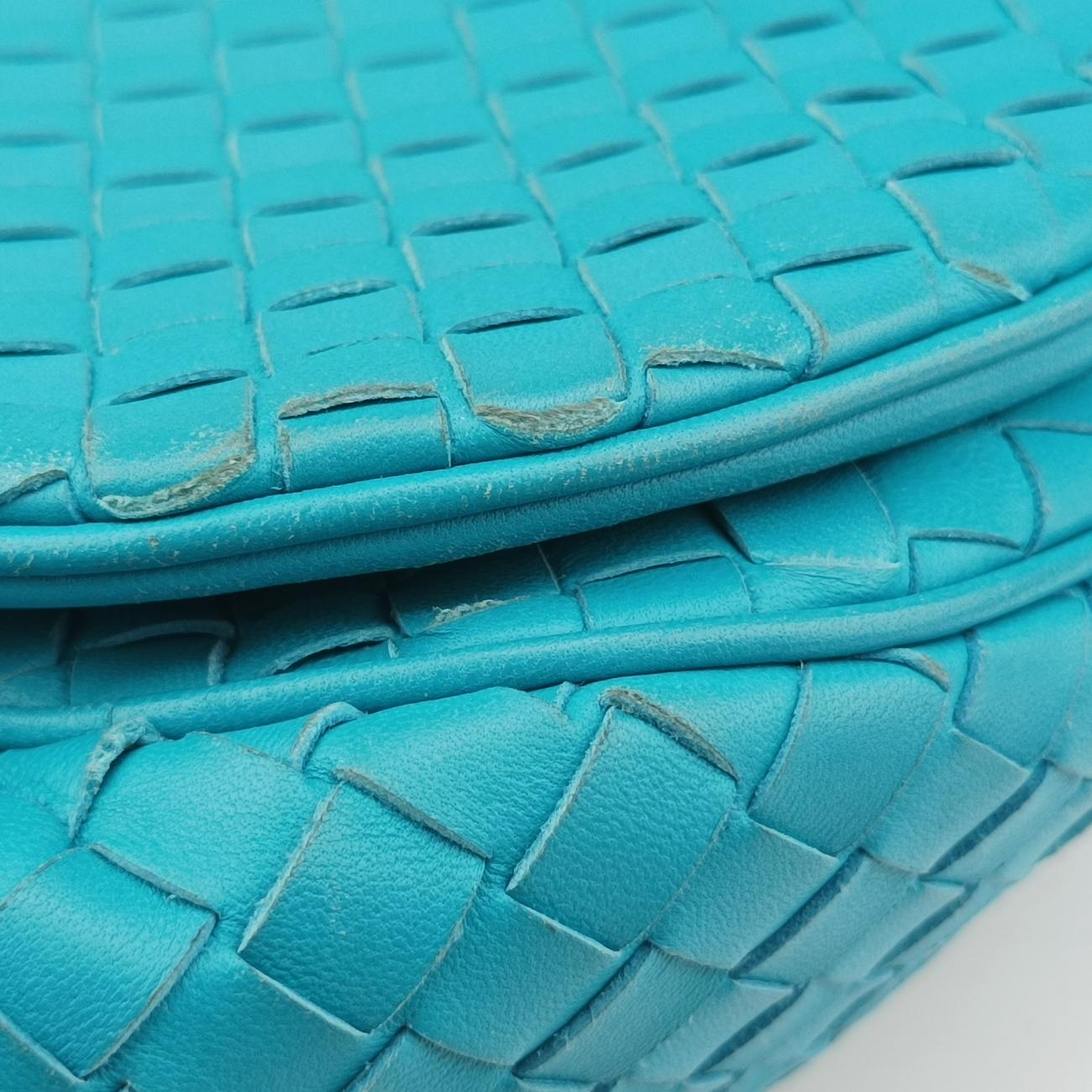 Intrecciato Blue lambskin B00496540Yイントレチャート ブルー ラムスキン B00496540Y