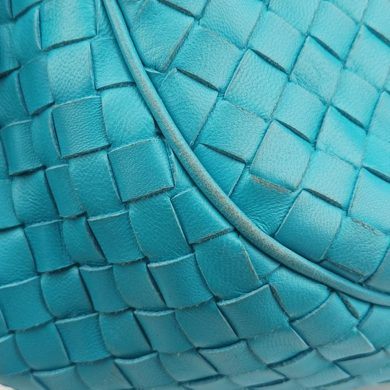 Intrecciato Blue lambskin B00496540Yイントレチャート ブルー ラムスキン B00496540Y