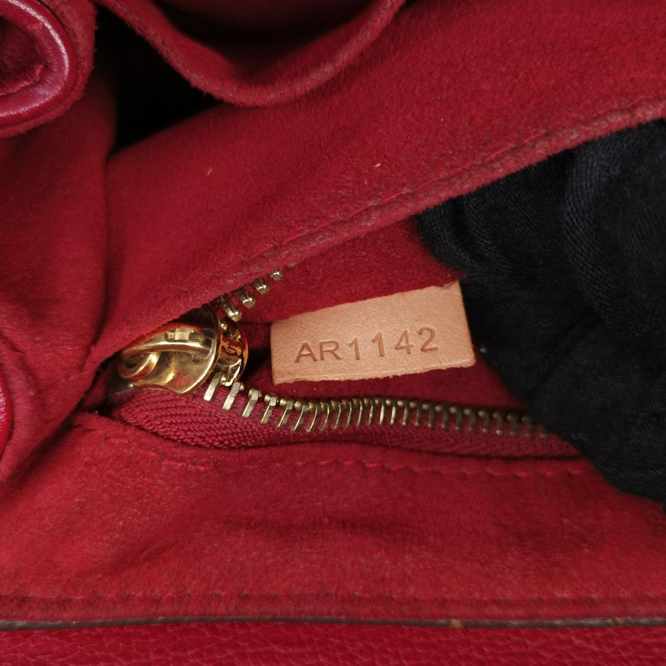 EDEN PM MARRON×ROUGE Monogram Canvas×calf leather M40731 AR1142エデン PM マロン×ルージュ モノグラムキャンバス×カーフレザー M40731 AR1142