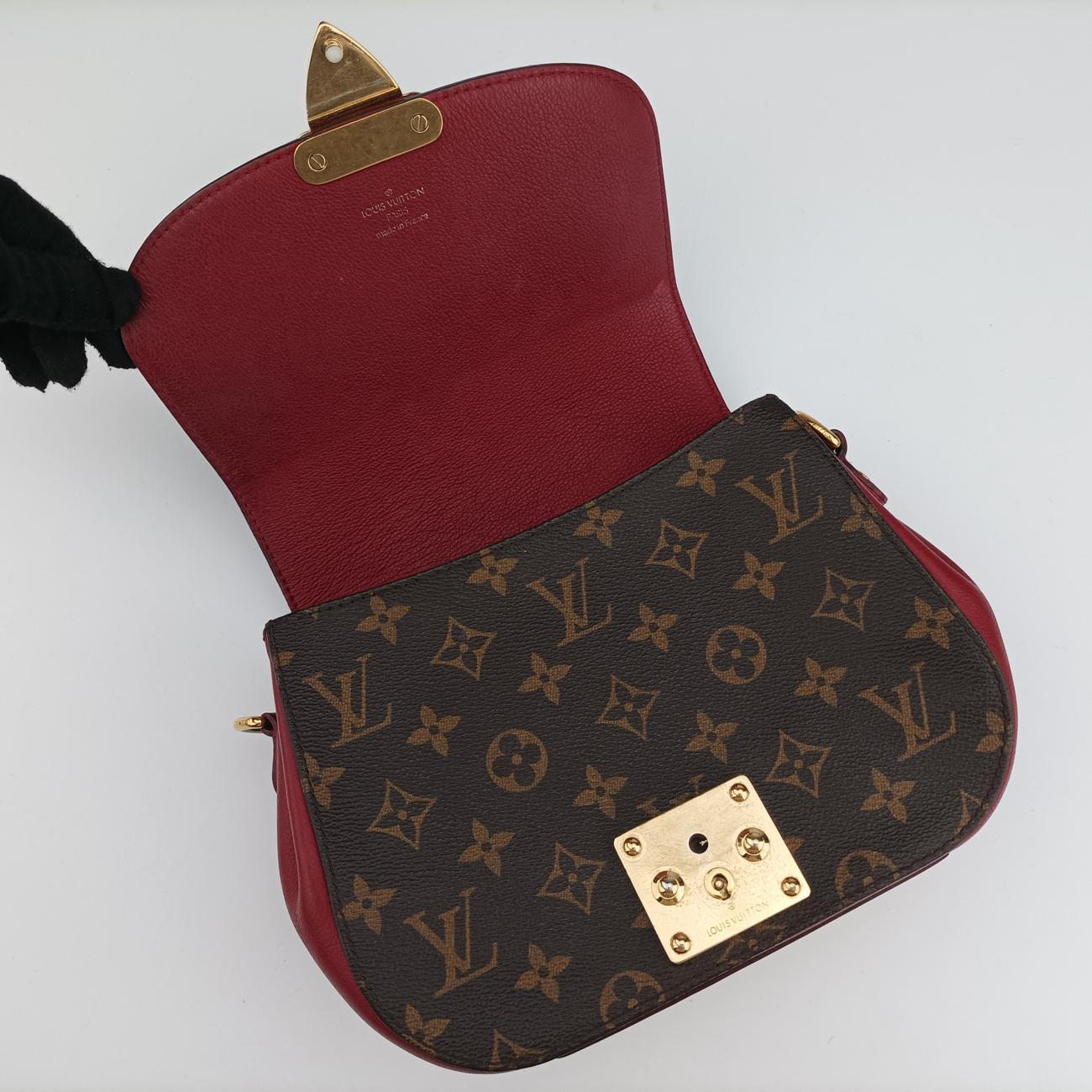 EDEN PM MARRON×ROUGE Monogram Canvas×calf leather M40731 AR1142エデン PM マロン×ルージュ モノグラムキャンバス×カーフレザー M40731 AR1142