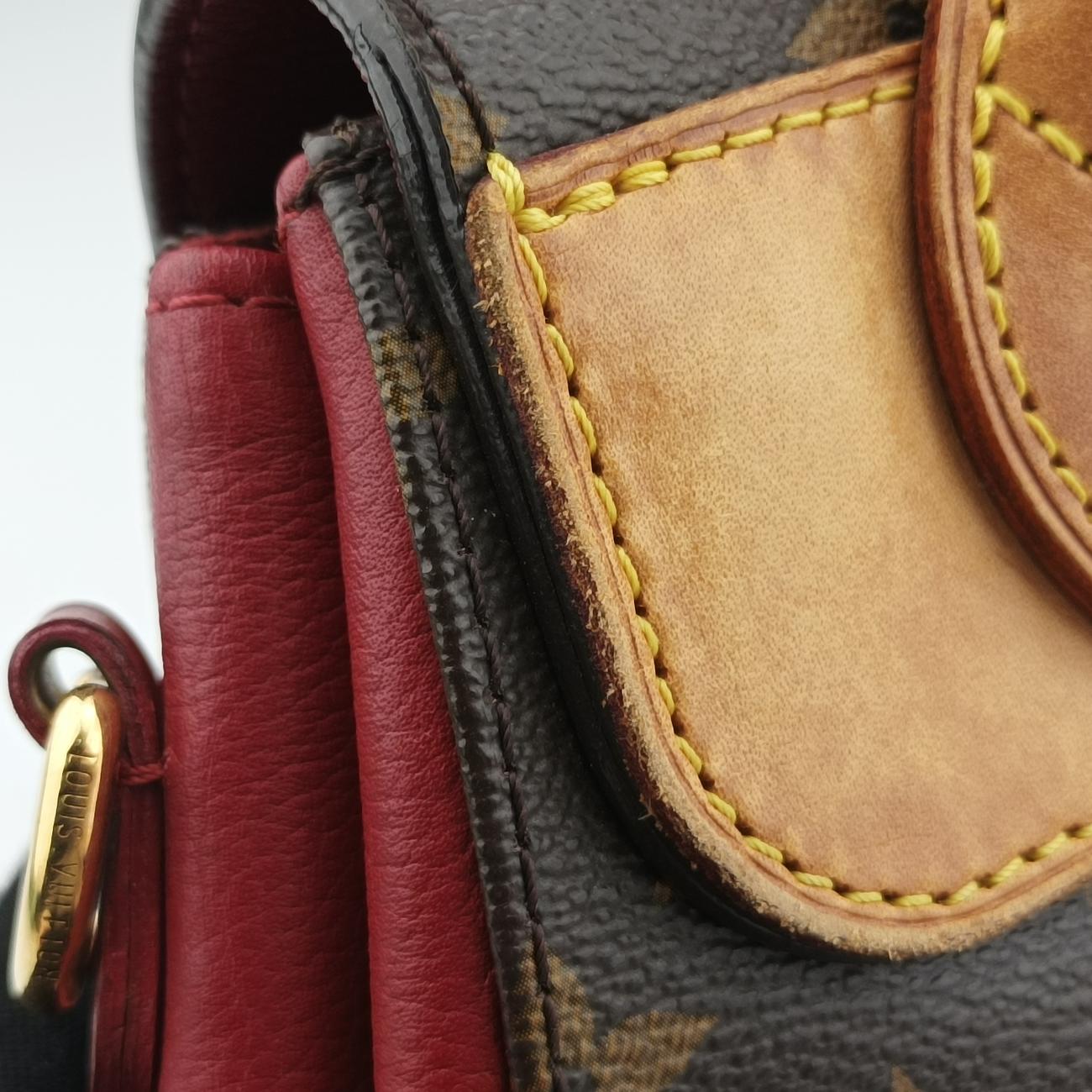 EDEN PM MARRON×ROUGE Monogram Canvas×calf leather M40731 AR1142エデン PM マロン×ルージュ モノグラムキャンバス×カーフレザー M40731 AR1142