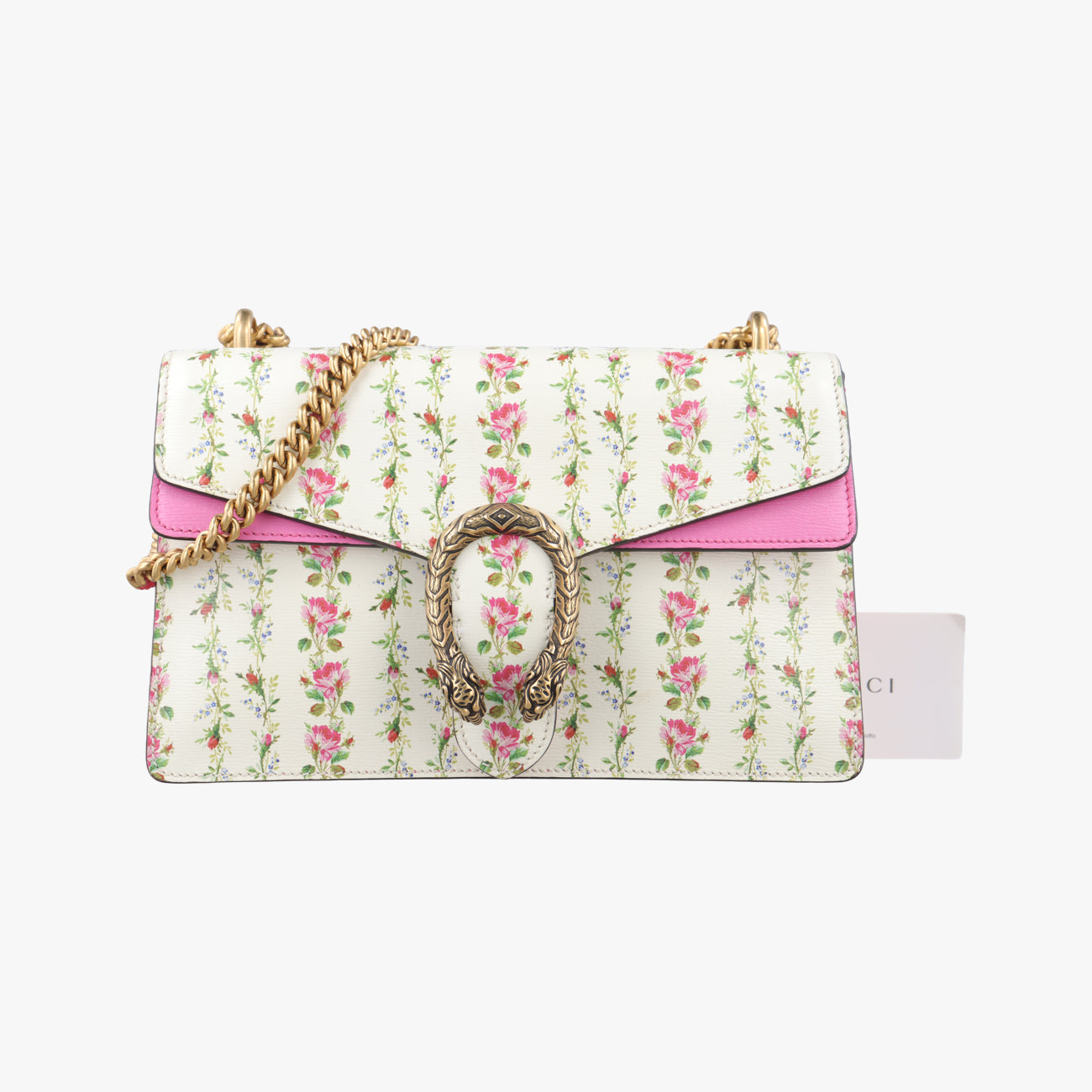 Dionysus White×Pink×Multicolour Leather 400249 F020753152ディオニュソス ホワイト×ピンク×マルチカラー レザー 400249 F020753152