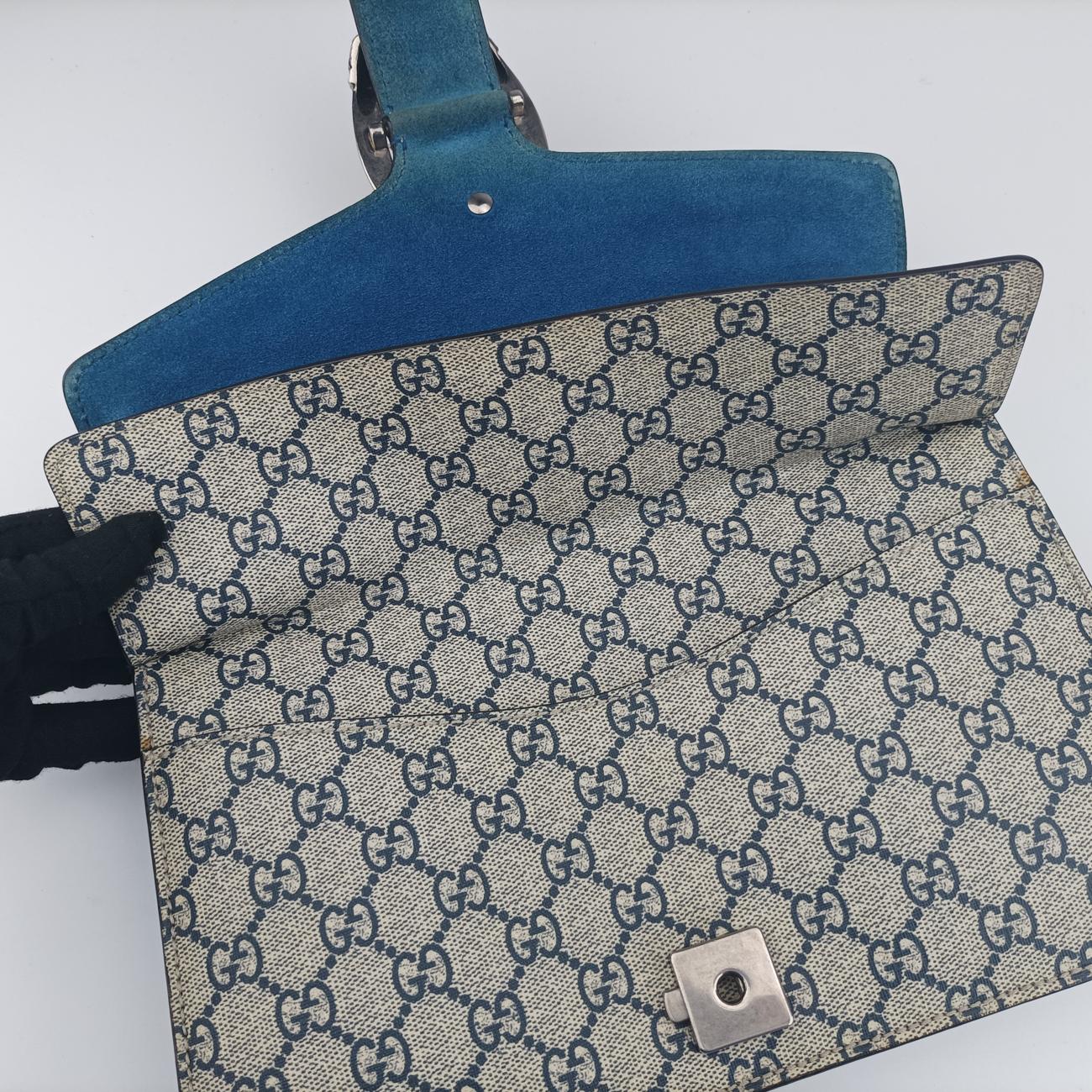 Dionysus Beige×Blue×Multicolour PVC coated canvas × suede 400249 D019671829ディオニュソス ベージュ×ブルー×マルチカラー PVCコーティングキャンバス × スエード 400249 D019671829